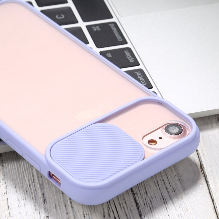 Sliding Camera Cover Design TPU Protective Case For iPhone SE / 8 / 7