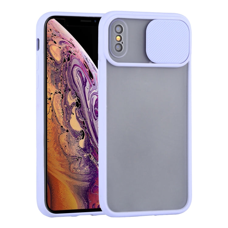 For iPhone XS Max Sliding Camera Cover Design TPU Protective Case