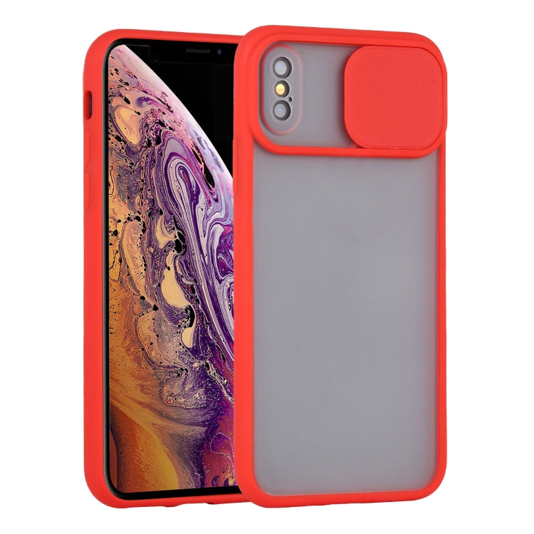 For iPhone XS Max Sliding Camera Cover Design TPU Protective Case