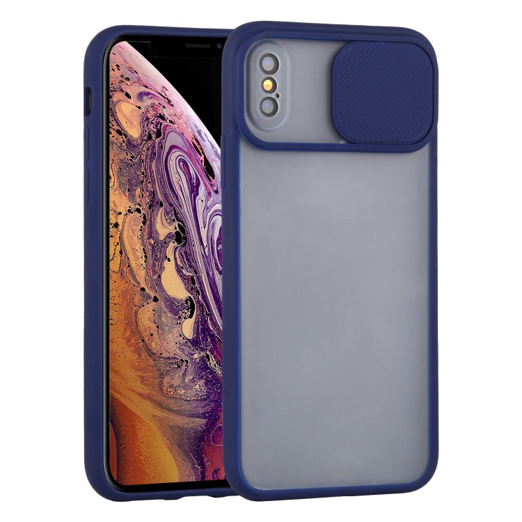 For iPhone XS Max Sliding Camera Cover Design TPU Protective Case
