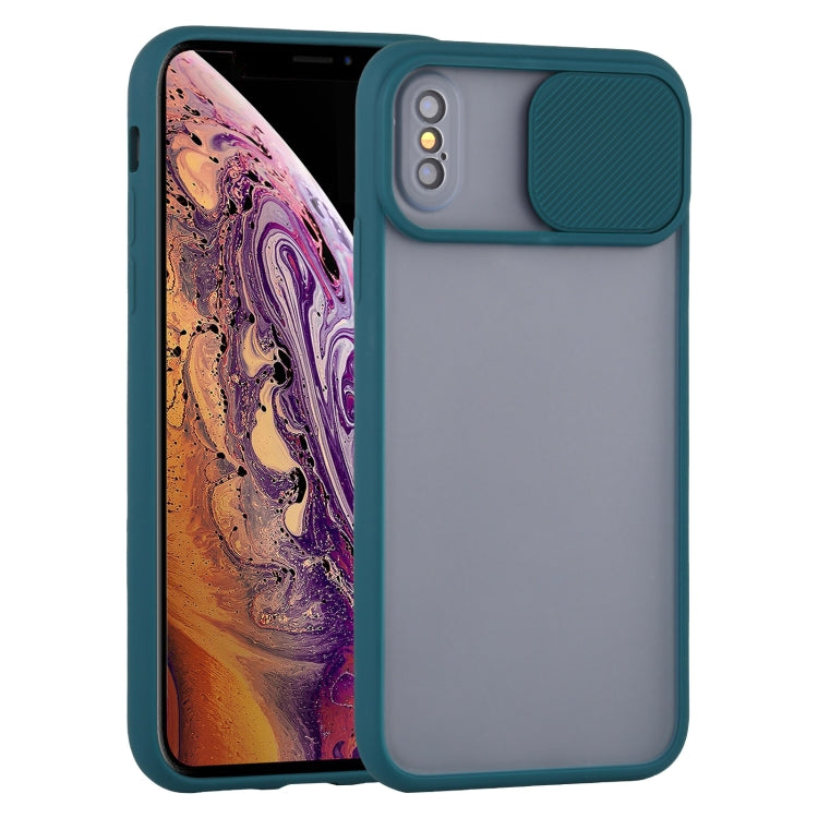 For iPhone XS Max Sliding Camera Cover Design TPU Protective Case