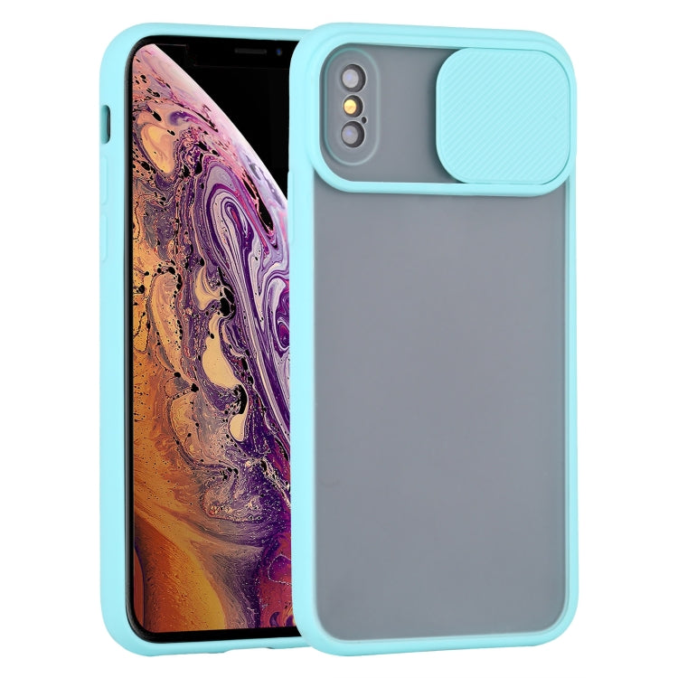 For iPhone XS Max Sliding Camera Cover Design TPU Protective Case