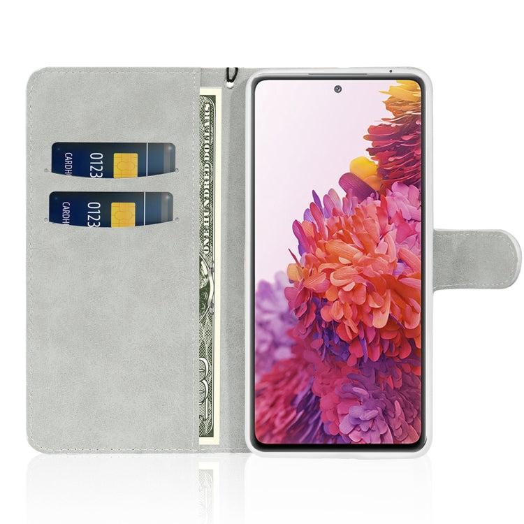 For Samsung Galaxy S20 FE Glitter Powder Horizontal Flip Leather Case with Card Slots & Holder & Lanyard