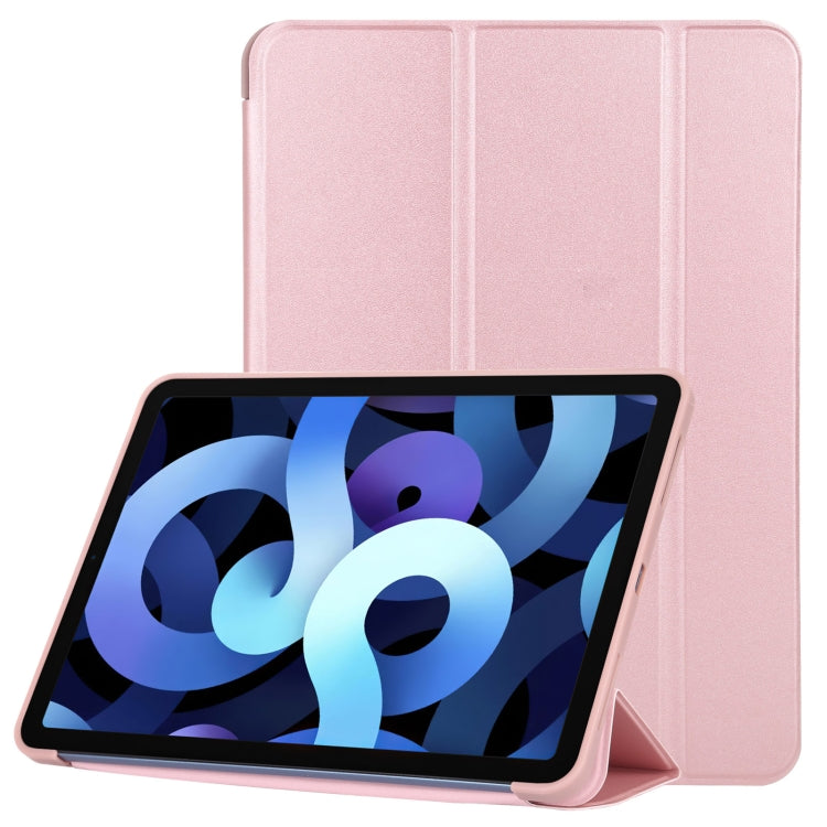 TPU Three-fold Horizontal Flip Smart Leather Case with Sleep / Wake-up Function & Holder For iPad Air 2022 / 2020 10.9