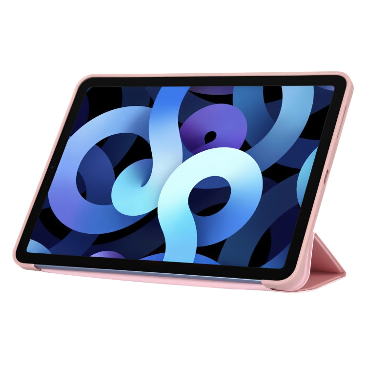 TPU Three-fold Horizontal Flip Smart Leather Case with Sleep / Wake-up Function & Holder For iPad Air 2022 / 2020 10.9