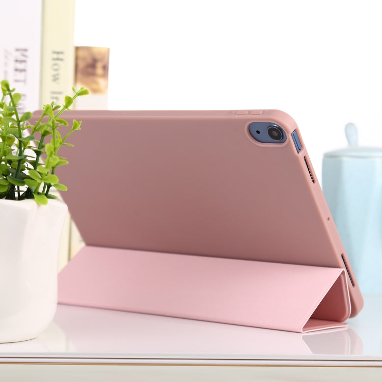 TPU Three-fold Horizontal Flip Smart Leather Case with Sleep / Wake-up Function & Holder For iPad Air 2022 / 2020 10.9