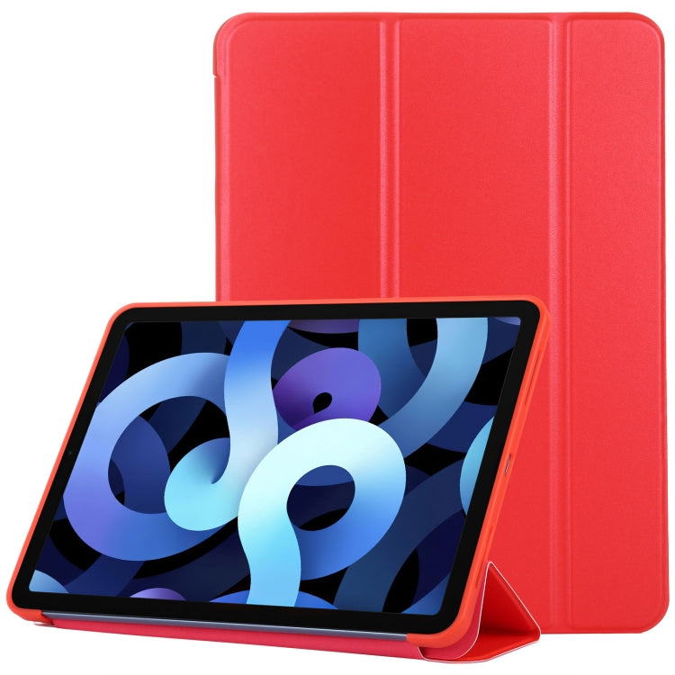 TPU Three-fold Horizontal Flip Smart Leather Case with Sleep / Wake-up Function & Holder For iPad Air 2022 / 2020 10.9