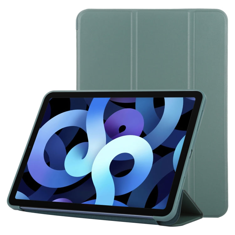 TPU Three-fold Horizontal Flip Smart Leather Case with Sleep / Wake-up Function & Holder For iPad Air 2022 / 2020 10.9