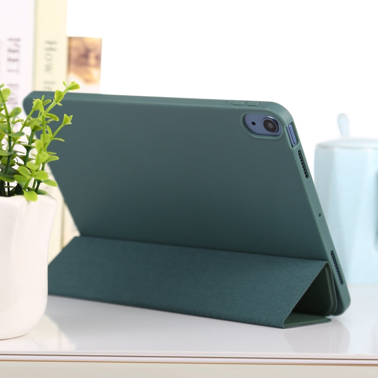 TPU Three-fold Horizontal Flip Smart Leather Case with Sleep / Wake-up Function & Holder For iPad Air 2022 / 2020 10.9