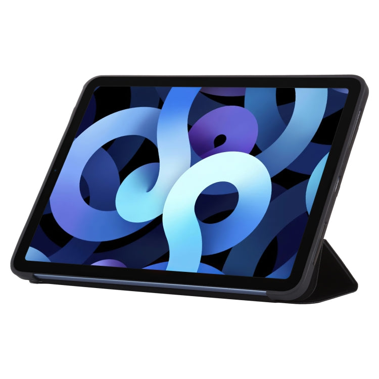 TPU Three-fold Horizontal Flip Smart Leather Case with Sleep / Wake-up Function & Holder For iPad Air 2022 / 2020 10.9