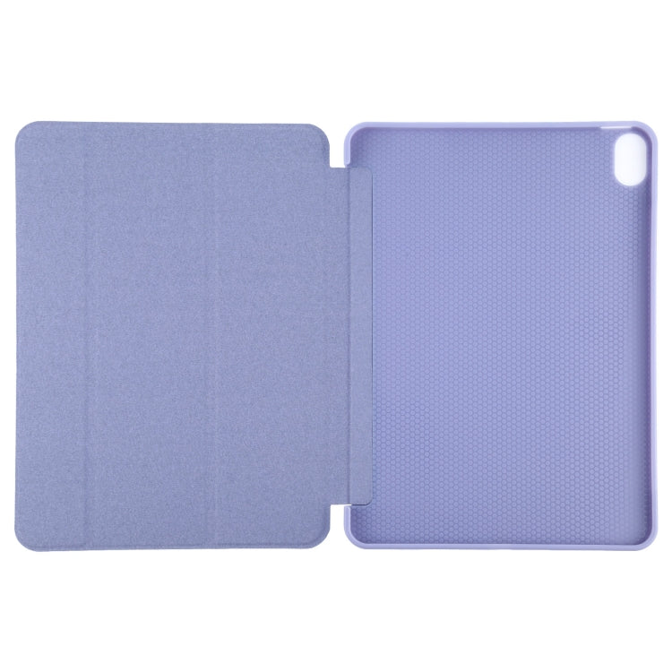 TPU Three-fold Horizontal Flip Smart Leather Case with Sleep / Wake-up Function & Holder For iPad Air 2022 / 2020 10.9