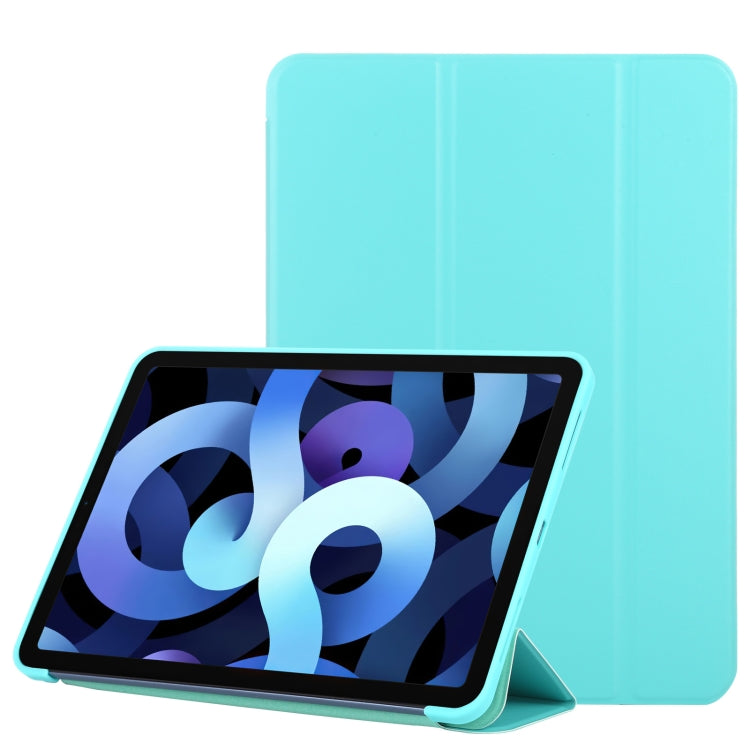 TPU Three-fold Horizontal Flip Smart Leather Case with Sleep / Wake-up Function & Holder For iPad Air 2022 / 2020 10.9