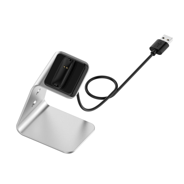 For Fitbit Inspire 2 Aluminum Alloy Charger Holder with Chip Protection, Support Fast Charging