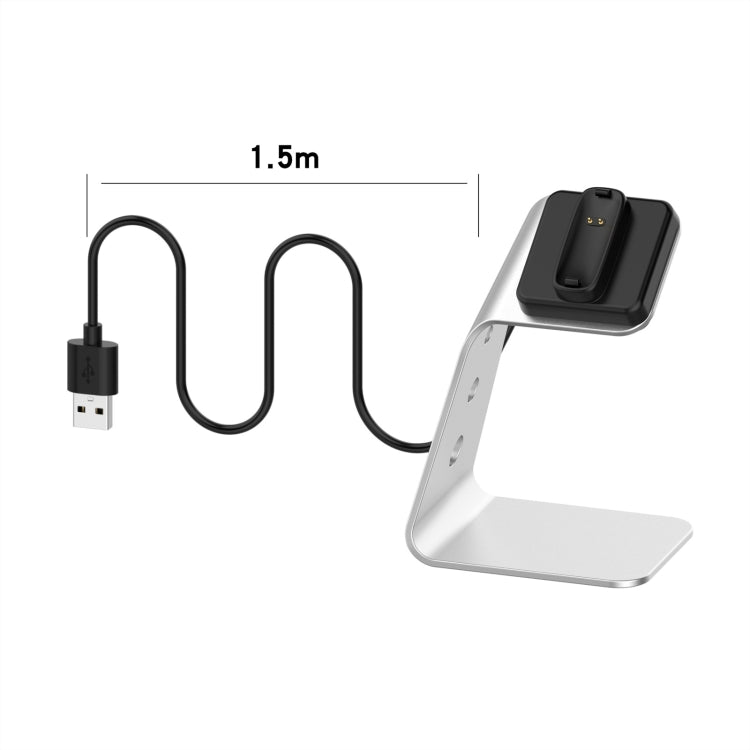 For Fitbit Inspire 2 Aluminum Alloy Charger Holder with Chip Protection, Support Fast Charging
