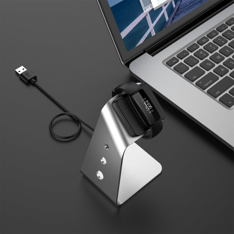 For Fitbit Inspire 2 Aluminum Alloy Charger Holder with Chip Protection, Support Fast Charging