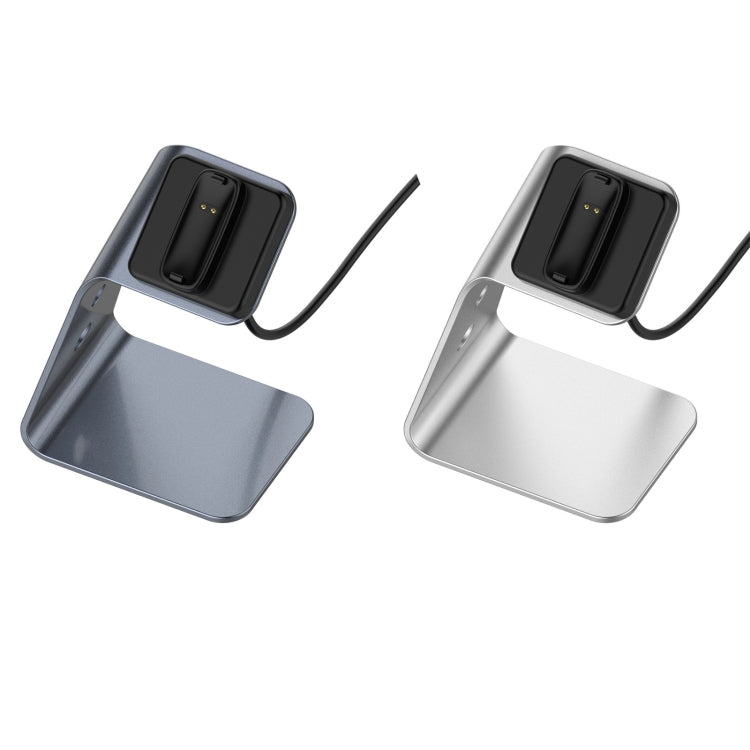 For Fitbit Inspire 2 Aluminum Alloy Charger Holder with Chip Protection, Support Fast Charging