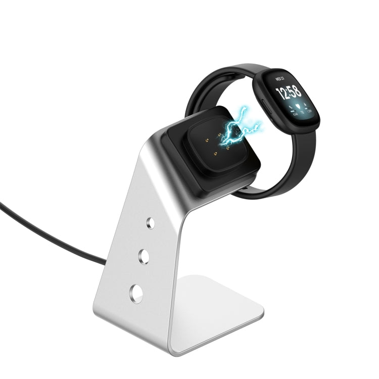 For Fitbit Versa 3 / Fitbit Sence Aluminum Alloy Charger Holder with Chip Protection, Support Fast Charging