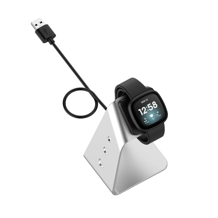For Fitbit Versa 3 / Fitbit Sence Aluminum Alloy Charger Holder with Chip Protection, Support Fast Charging