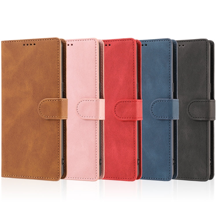 For Samsung Galaxy Note 8 Fantasy Classic Skin-feel Calfskin Texture Magnetic Buckle Horizontal Flip PU Leather Case with Holder & Card Slot & Wallet