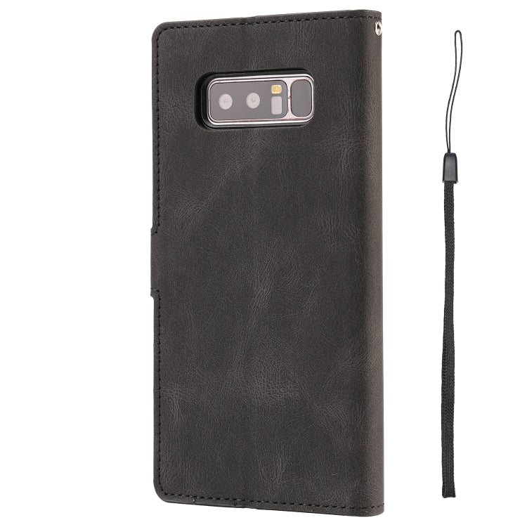 For Samsung Galaxy Note 8 Fantasy Classic Skin-feel Calfskin Texture Magnetic Buckle Horizontal Flip PU Leather Case with Holder & Card Slot & Wallet