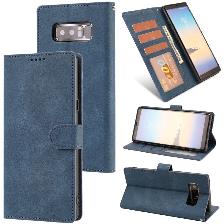 For Samsung Galaxy Note 8 Fantasy Classic Skin-feel Calfskin Texture Magnetic Buckle Horizontal Flip PU Leather Case with Holder & Card Slot & Wallet