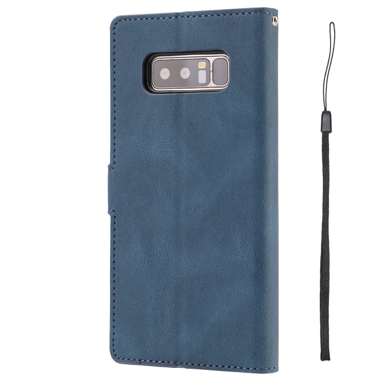 For Samsung Galaxy Note 8 Fantasy Classic Skin-feel Calfskin Texture Magnetic Buckle Horizontal Flip PU Leather Case with Holder & Card Slot & Wallet