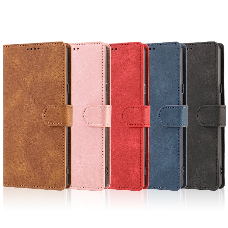 For Samsung Galaxy Note9 Fantasy Classic Skin-feel Calfskin Texture Magnetic Buckle Horizontal Flip PU Leather Case with Holder & Card Slot & Wallet
