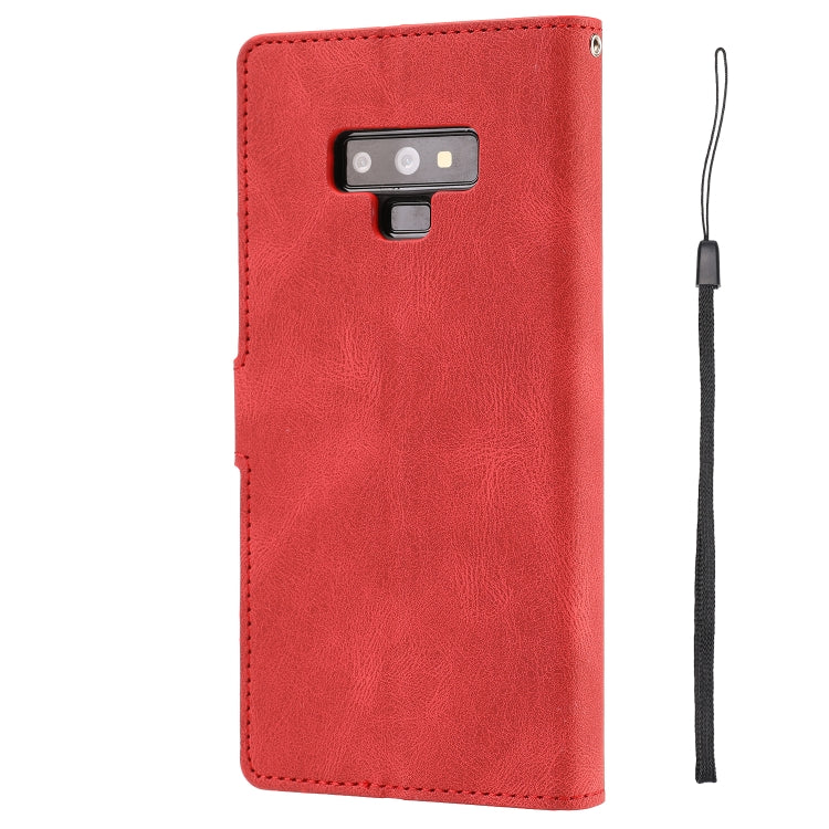 For Samsung Galaxy Note9 Fantasy Classic Skin-feel Calfskin Texture Magnetic Buckle Horizontal Flip PU Leather Case with Holder & Card Slot & Wallet