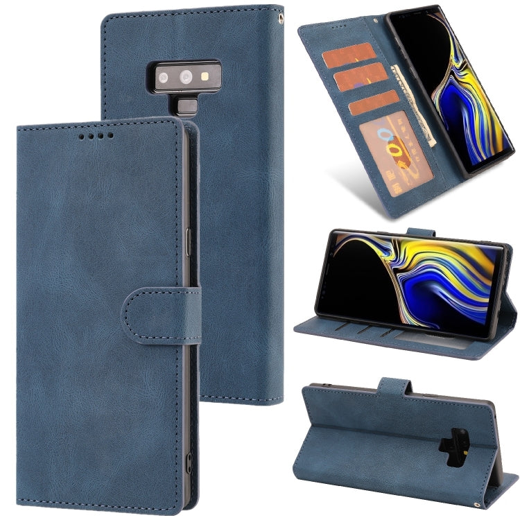 For Samsung Galaxy Note9 Fantasy Classic Skin-feel Calfskin Texture Magnetic Buckle Horizontal Flip PU Leather Case with Holder & Card Slot & Wallet