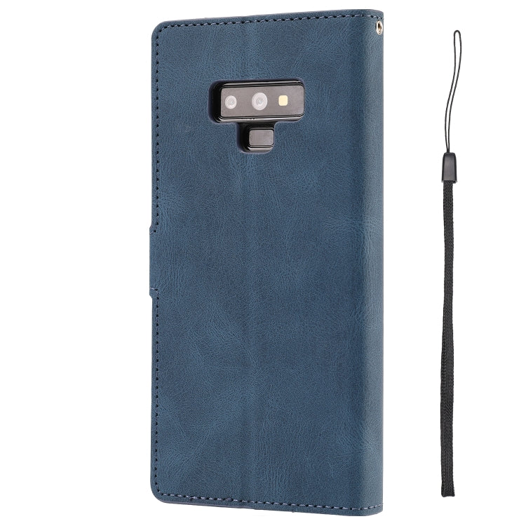 For Samsung Galaxy Note9 Fantasy Classic Skin-feel Calfskin Texture Magnetic Buckle Horizontal Flip PU Leather Case with Holder & Card Slot & Wallet