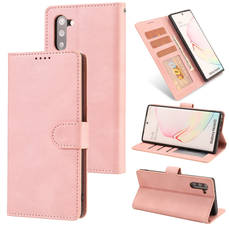 For Samsung Galaxy Note10 Fantasy Classic Skin-feel Calfskin Texture Magnetic Buckle Horizontal Flip PU Leather Case with Holder & Card Slot & Wallet