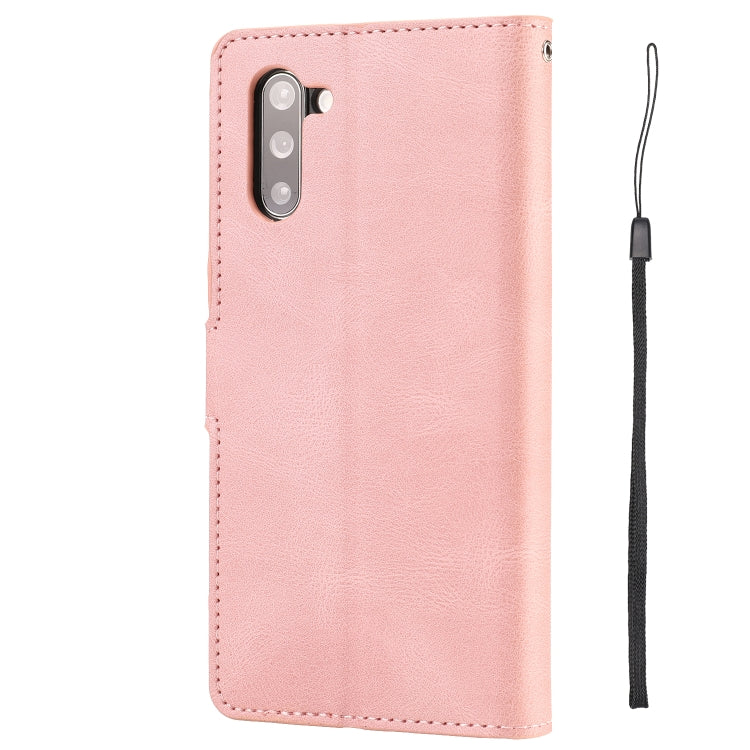 For Samsung Galaxy Note10 Fantasy Classic Skin-feel Calfskin Texture Magnetic Buckle Horizontal Flip PU Leather Case with Holder & Card Slot & Wallet