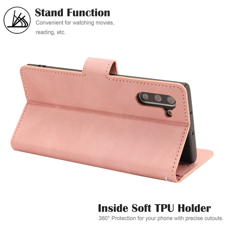 For Samsung Galaxy Note10 Fantasy Classic Skin-feel Calfskin Texture Magnetic Buckle Horizontal Flip PU Leather Case with Holder & Card Slot & Wallet