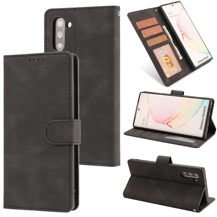 For Samsung Galaxy Note10 Fantasy Classic Skin-feel Calfskin Texture Magnetic Buckle Horizontal Flip PU Leather Case with Holder & Card Slot & Wallet