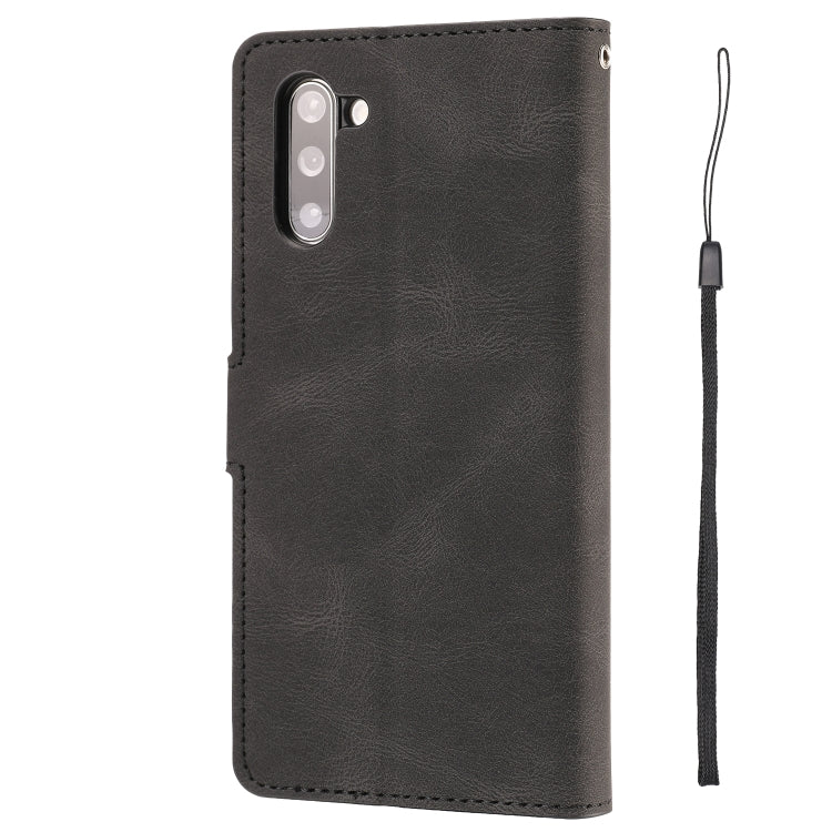For Samsung Galaxy Note10 Fantasy Classic Skin-feel Calfskin Texture Magnetic Buckle Horizontal Flip PU Leather Case with Holder & Card Slot & Wallet