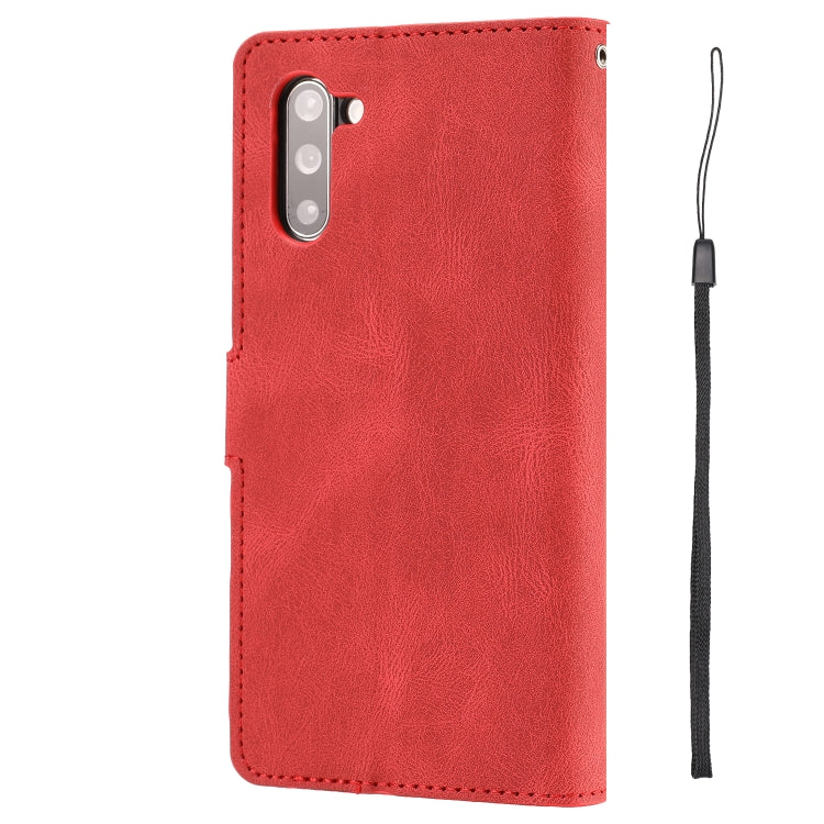 For Samsung Galaxy Note10 Fantasy Classic Skin-feel Calfskin Texture Magnetic Buckle Horizontal Flip PU Leather Case with Holder & Card Slot & Wallet