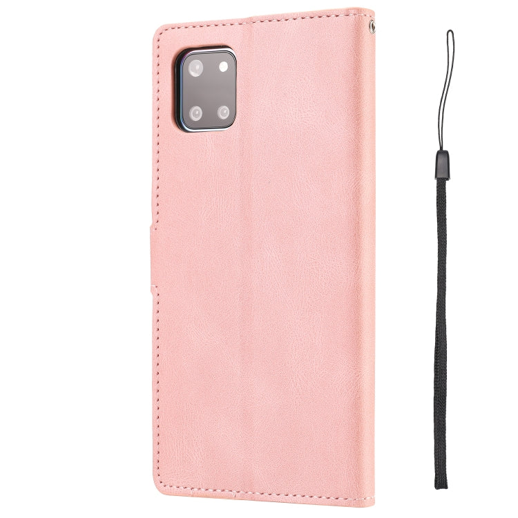 For Samsung Galaxy Note 10 Lite Fantasy Classic Skin-feel Calfskin Texture Magnetic Buckle Horizontal Flip PU Leather Case with Holder & Card Slot & Wallet