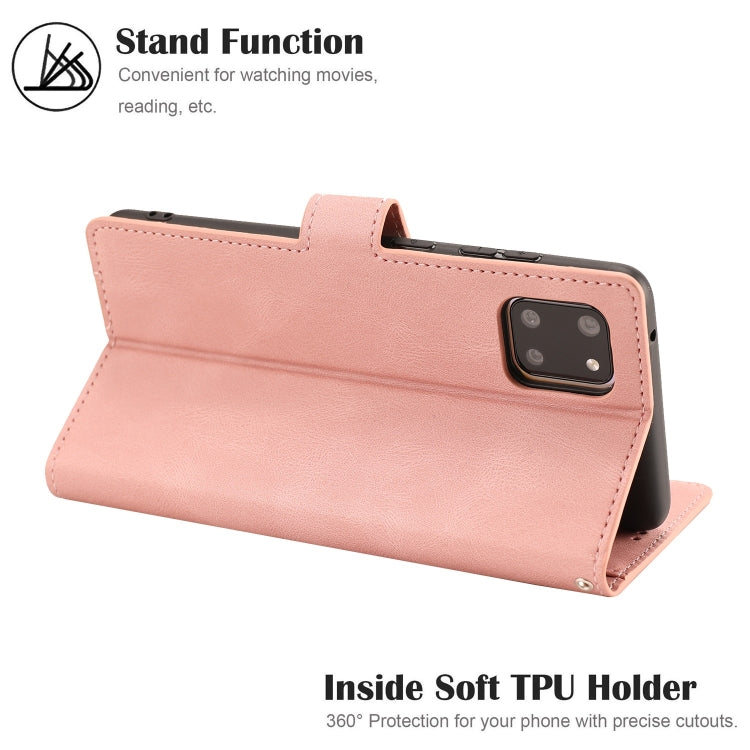 For Samsung Galaxy Note 10 Lite Fantasy Classic Skin-feel Calfskin Texture Magnetic Buckle Horizontal Flip PU Leather Case with Holder & Card Slot & Wallet