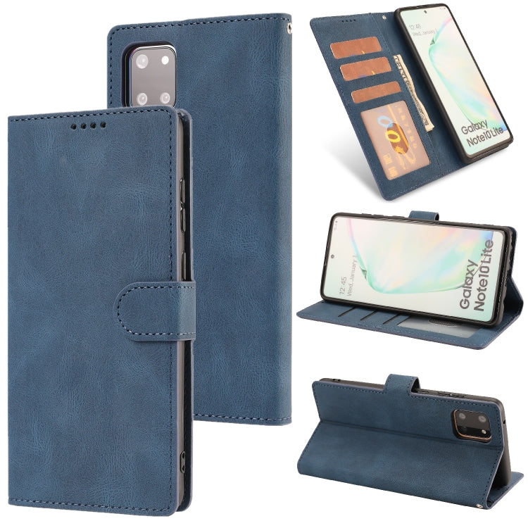 For Samsung Galaxy Note 10 Lite Fantasy Classic Skin-feel Calfskin Texture Magnetic Buckle Horizontal Flip PU Leather Case with Holder & Card Slot & Wallet