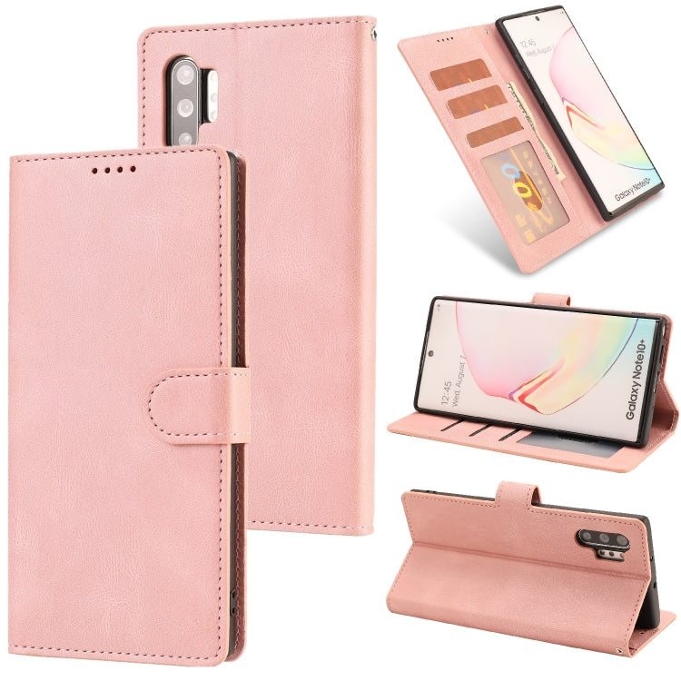 For Samsung Galaxy Note10+ Fantasy Classic Skin-feel Calfskin Texture Magnetic Buckle Horizontal Flip PU Leather Case with Holder & Card Slot & Wallet