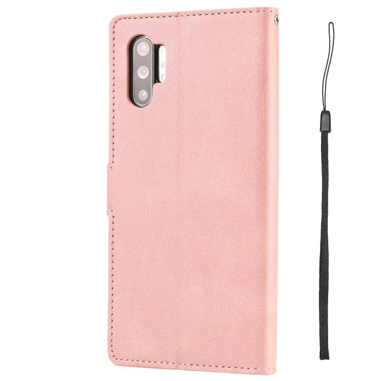 For Samsung Galaxy Note10+ Fantasy Classic Skin-feel Calfskin Texture Magnetic Buckle Horizontal Flip PU Leather Case with Holder & Card Slot & Wallet