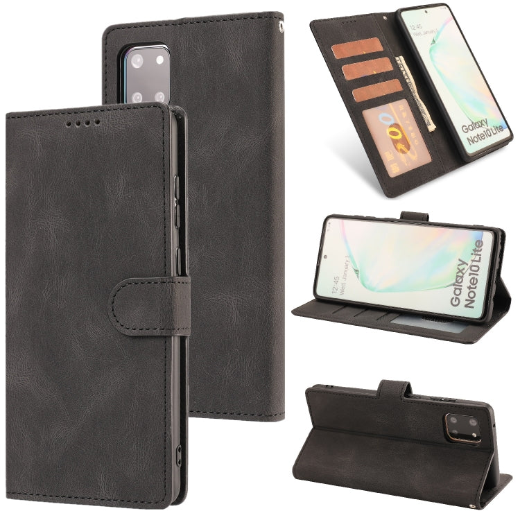 For Samsung Galaxy Note10+ Fantasy Classic Skin-feel Calfskin Texture Magnetic Buckle Horizontal Flip PU Leather Case with Holder & Card Slot & Wallet