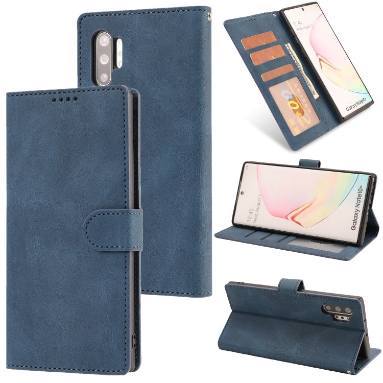 For Samsung Galaxy Note10+ Fantasy Classic Skin-feel Calfskin Texture Magnetic Buckle Horizontal Flip PU Leather Case with Holder & Card Slot & Wallet