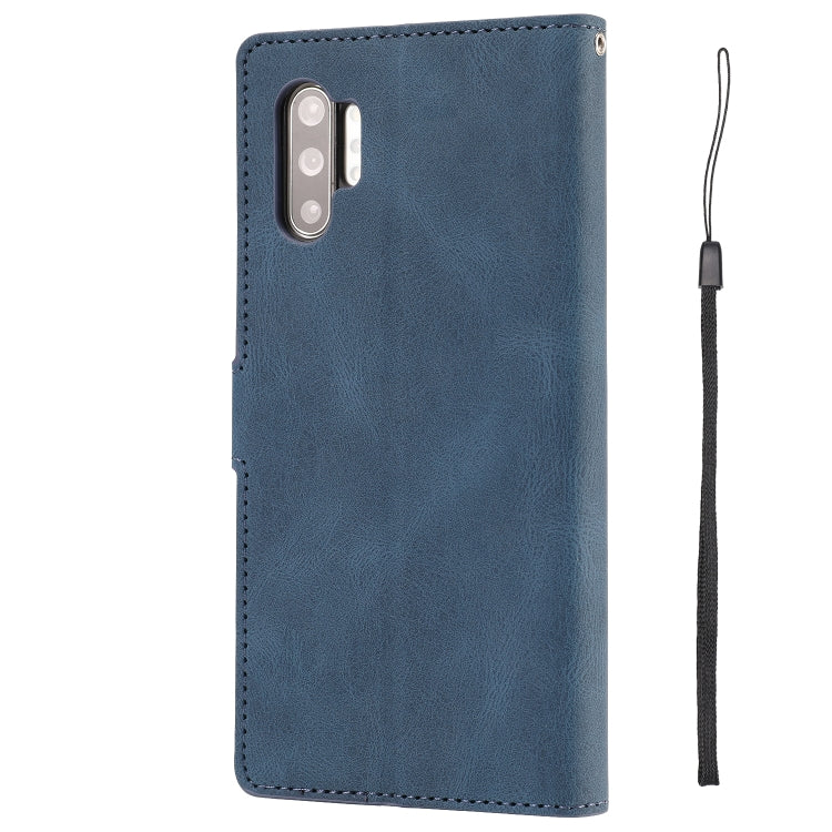For Samsung Galaxy Note10+ Fantasy Classic Skin-feel Calfskin Texture Magnetic Buckle Horizontal Flip PU Leather Case with Holder & Card Slot & Wallet