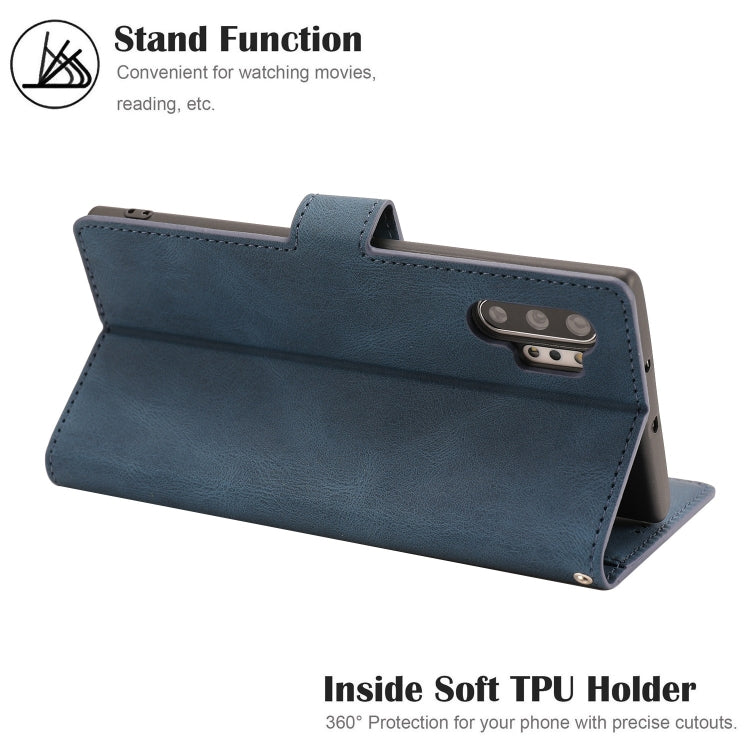For Samsung Galaxy Note10+ Fantasy Classic Skin-feel Calfskin Texture Magnetic Buckle Horizontal Flip PU Leather Case with Holder & Card Slot & Wallet
