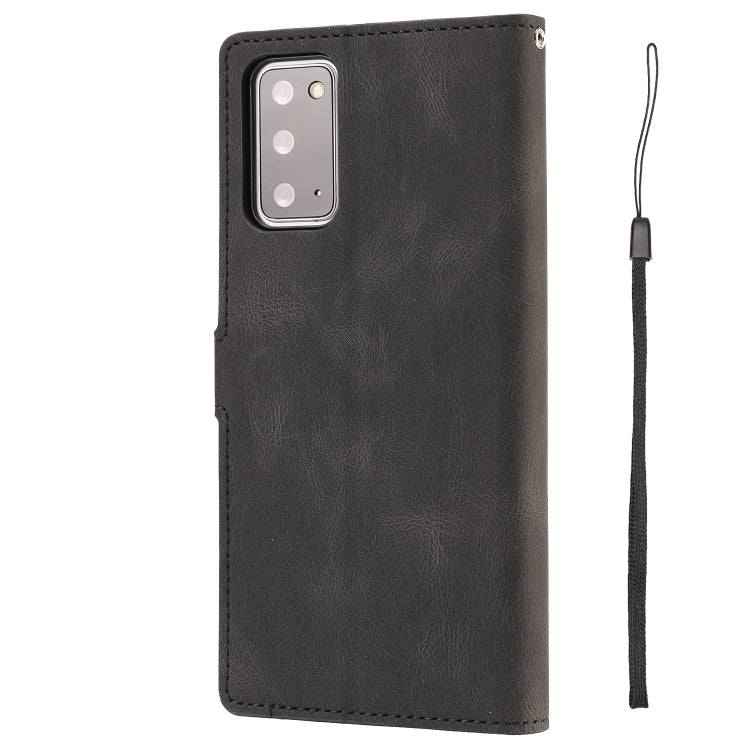 For Samsung Galaxy Note20 Fantasy Classic Skin-feel Calfskin Texture Magnetic Buckle Horizontal Flip PU Leather Case with Holder & Card Slot & Wallet
