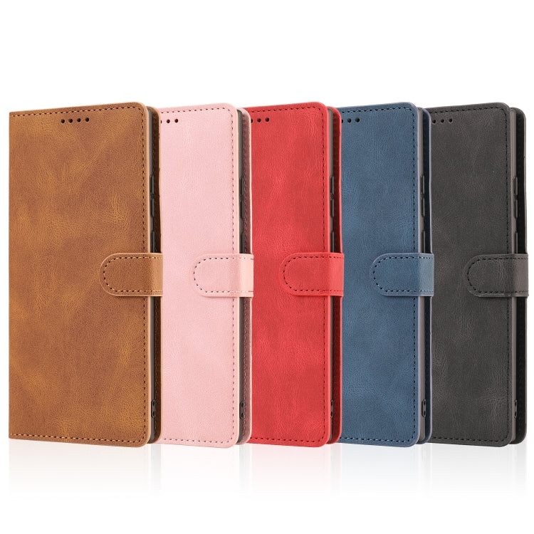 For Samsung Galaxy Note20 Fantasy Classic Skin-feel Calfskin Texture Magnetic Buckle Horizontal Flip PU Leather Case with Holder & Card Slot & Wallet