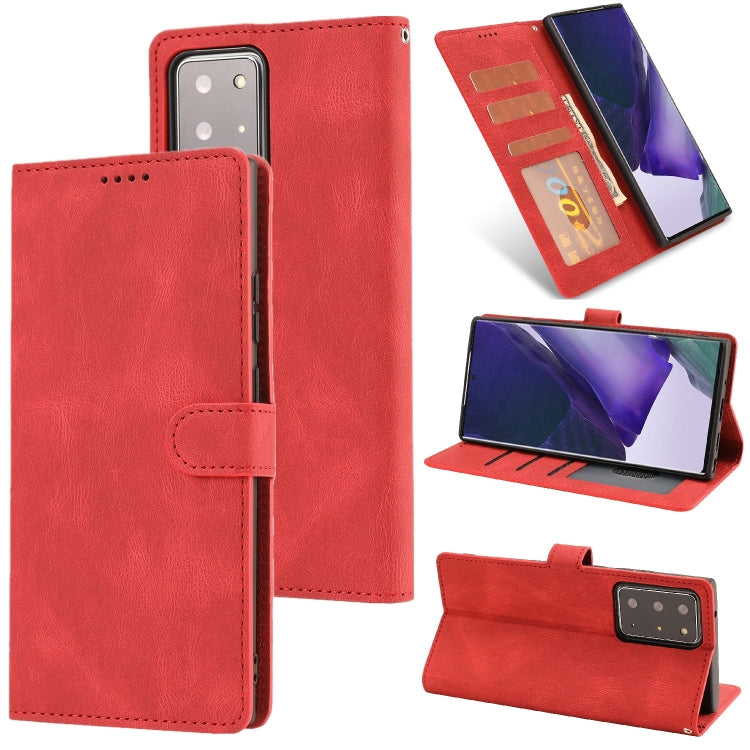 For Samsung Galaxy Note20 Ultra Fantasy Classic Skin-feel Calfskin Texture Magnetic Buckle Horizontal Flip PU Leather Case with Holder & Card Slot & Wallet