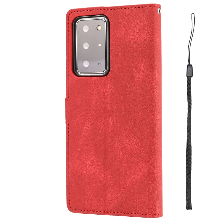 For Samsung Galaxy Note20 Ultra Fantasy Classic Skin-feel Calfskin Texture Magnetic Buckle Horizontal Flip PU Leather Case with Holder & Card Slot & Wallet