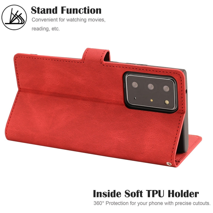 For Samsung Galaxy Note20 Ultra Fantasy Classic Skin-feel Calfskin Texture Magnetic Buckle Horizontal Flip PU Leather Case with Holder & Card Slot & Wallet